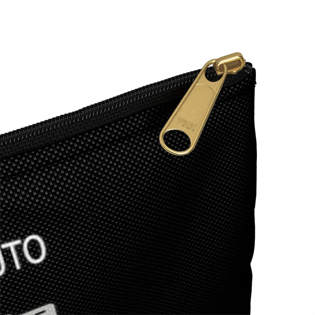 Photographer Raw Black Zippered Accessory Pouch (FWS)