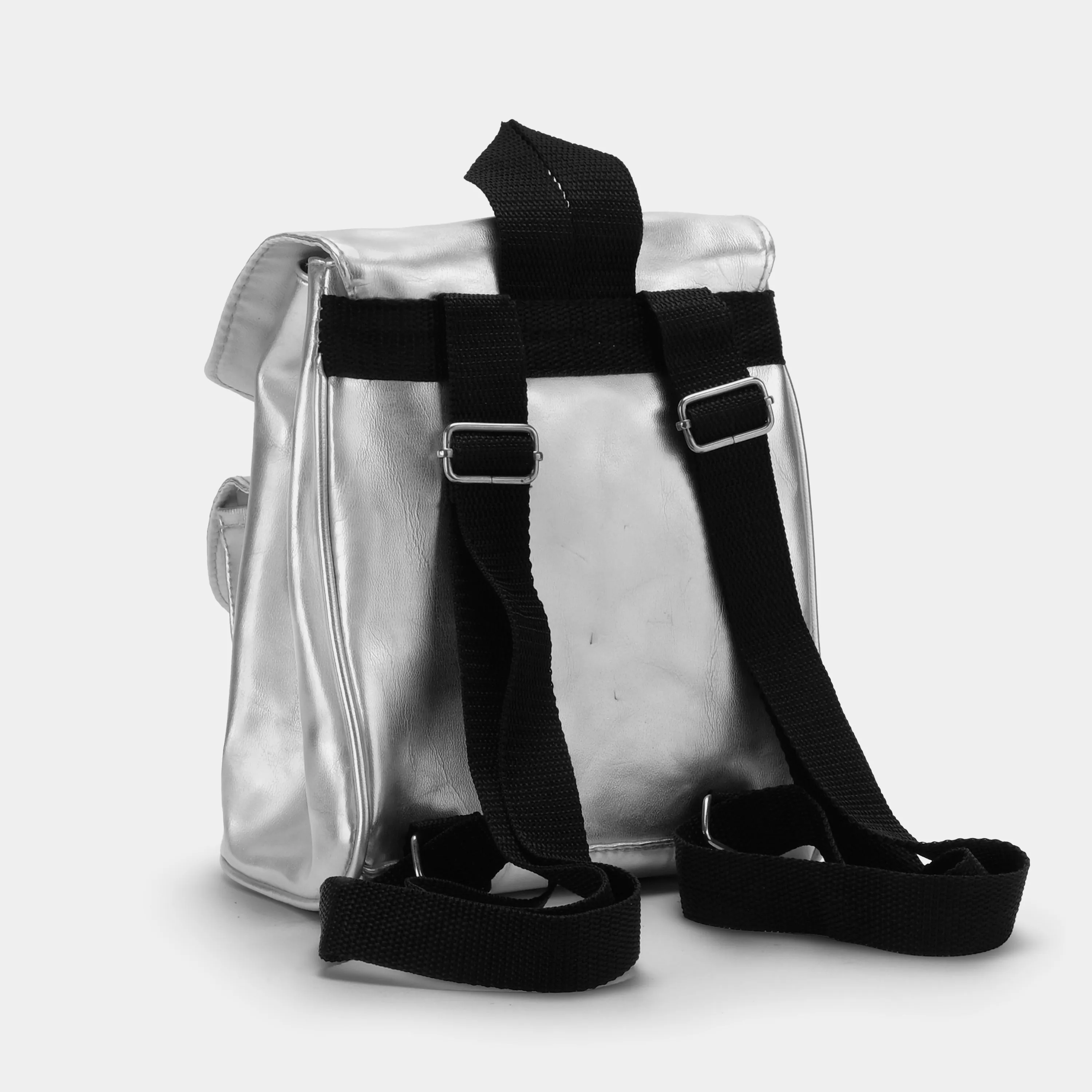 Polaroid Silver Drawstring Bag