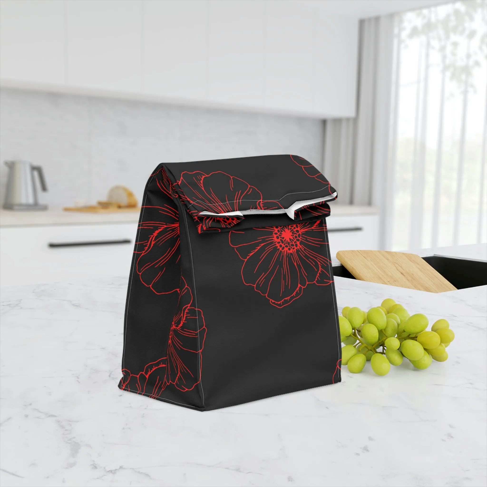 poppy Polyester Lunch Bag