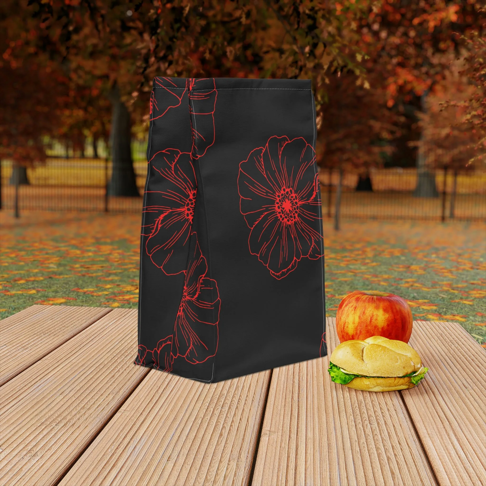 poppy Polyester Lunch Bag