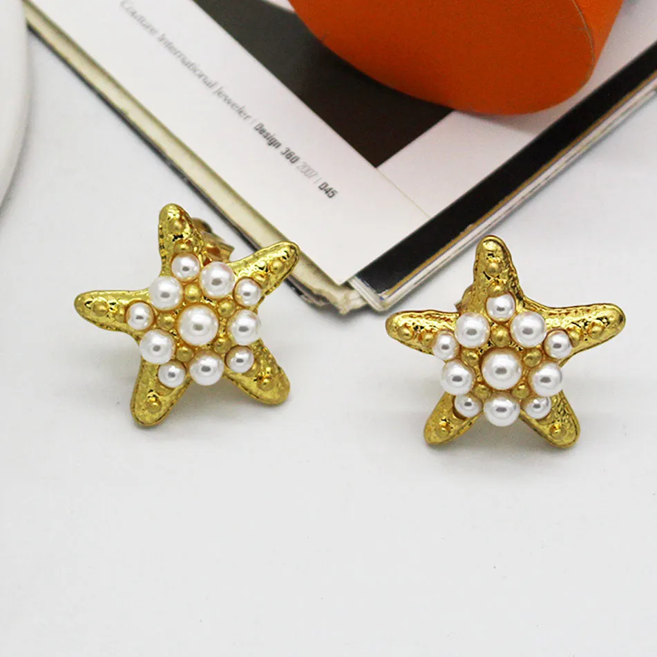 Pre Order: Vintage Seaside Vacation Starfish Earrings