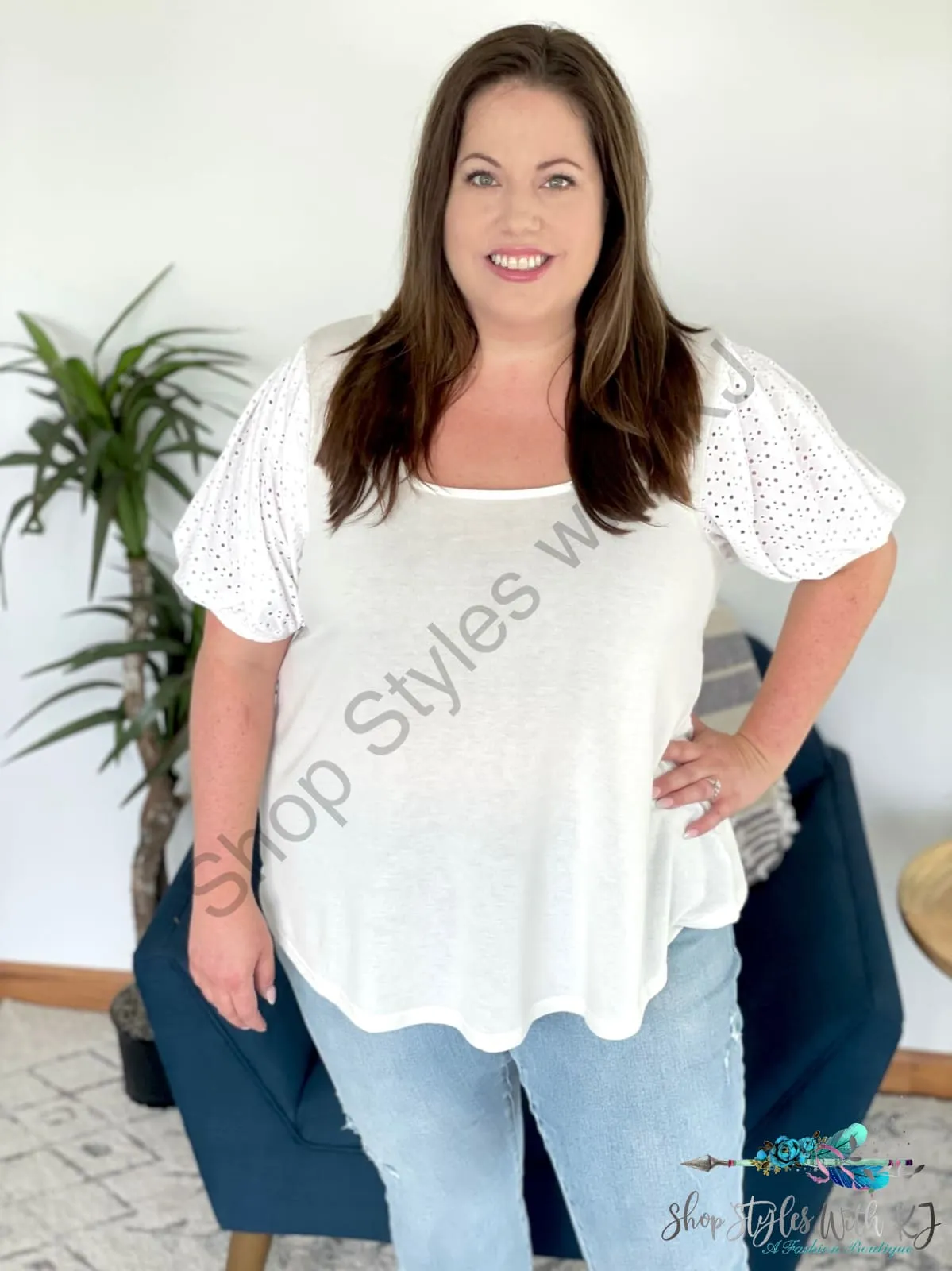 Precious Moments Top in Ivory