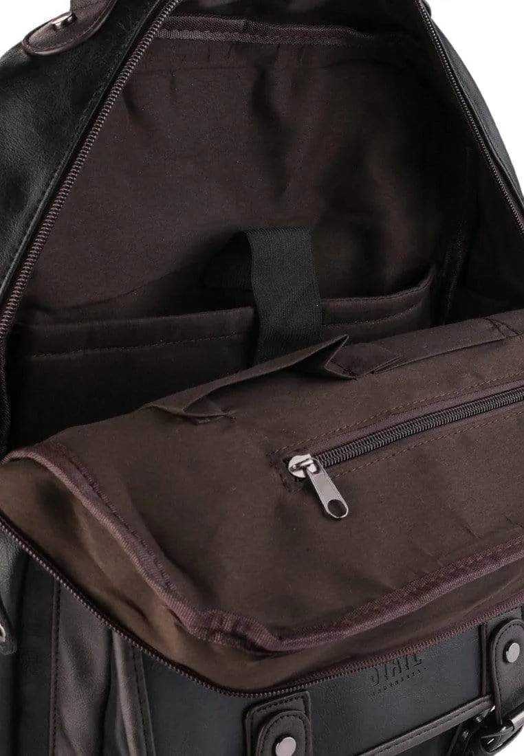 Pu Utility Large Backpack - Black