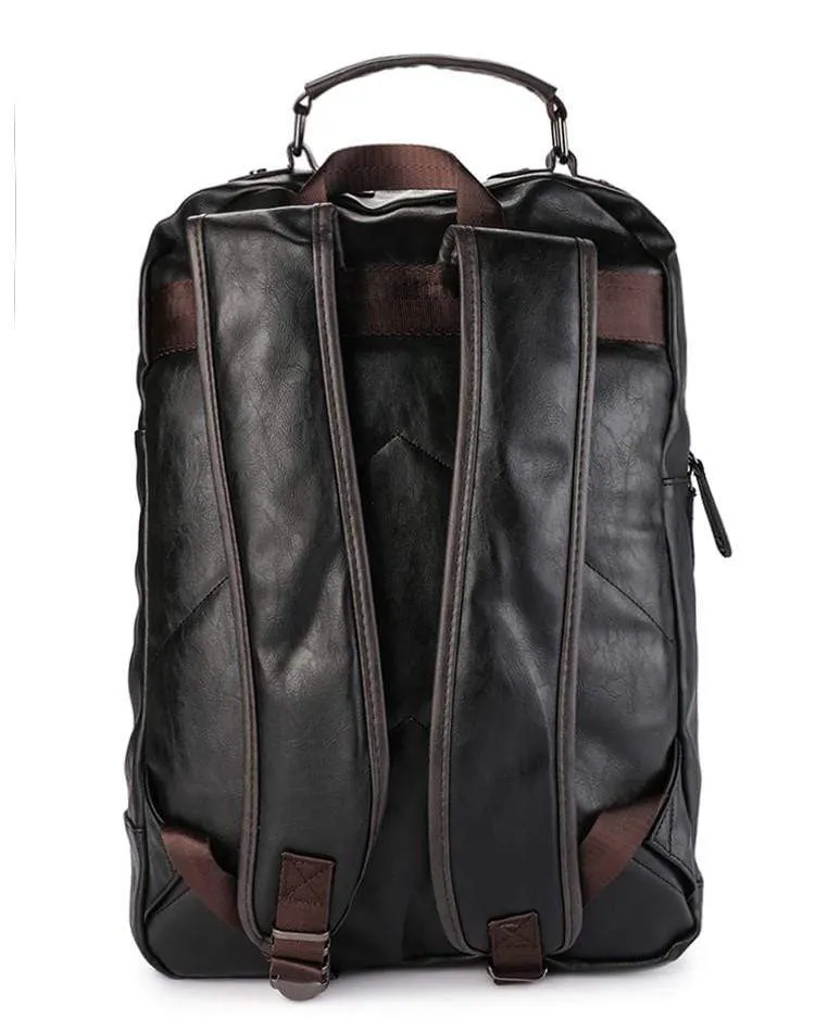 Pu Utility Large Backpack - Black