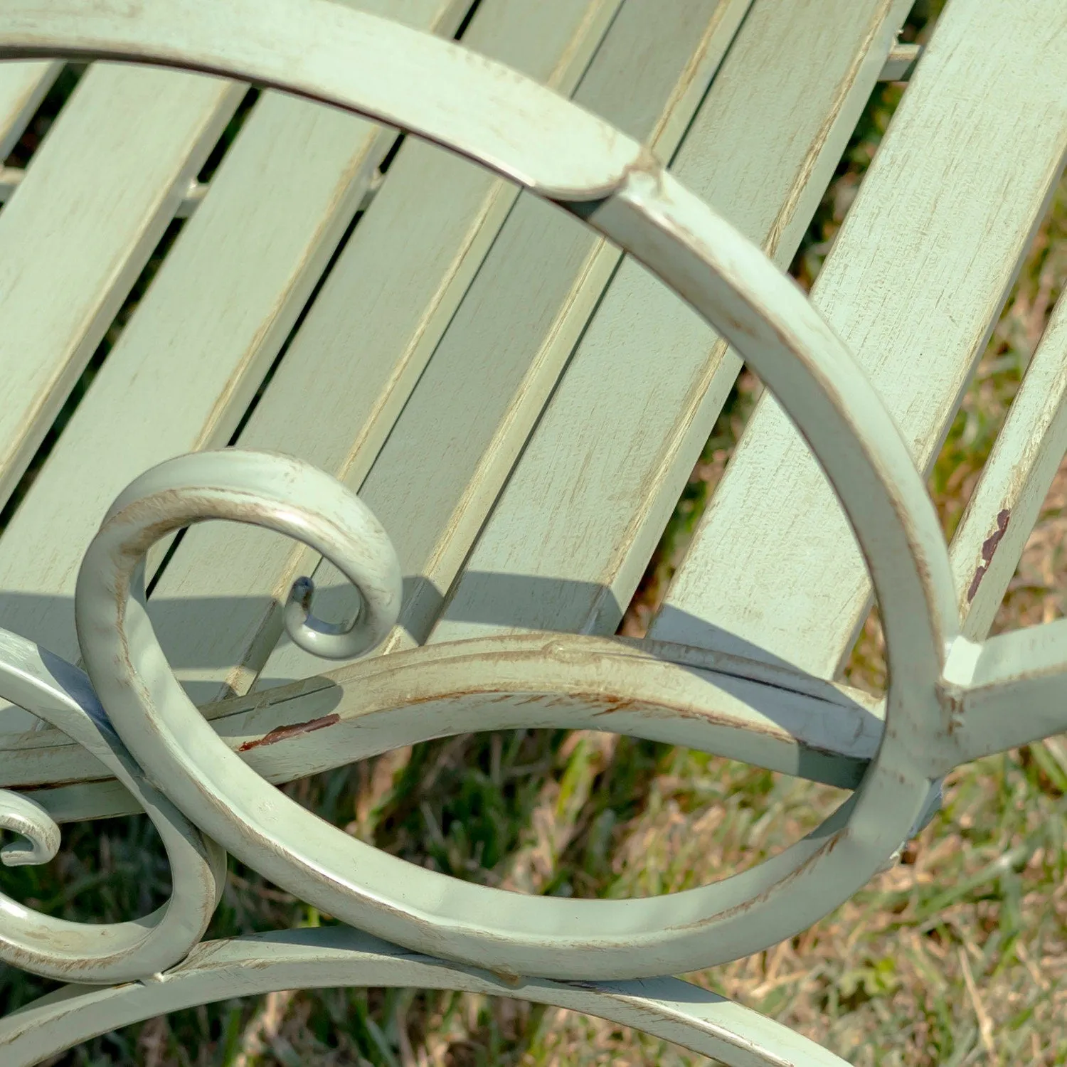 "Monte Carlo" Iron Rocking Bench and Chair