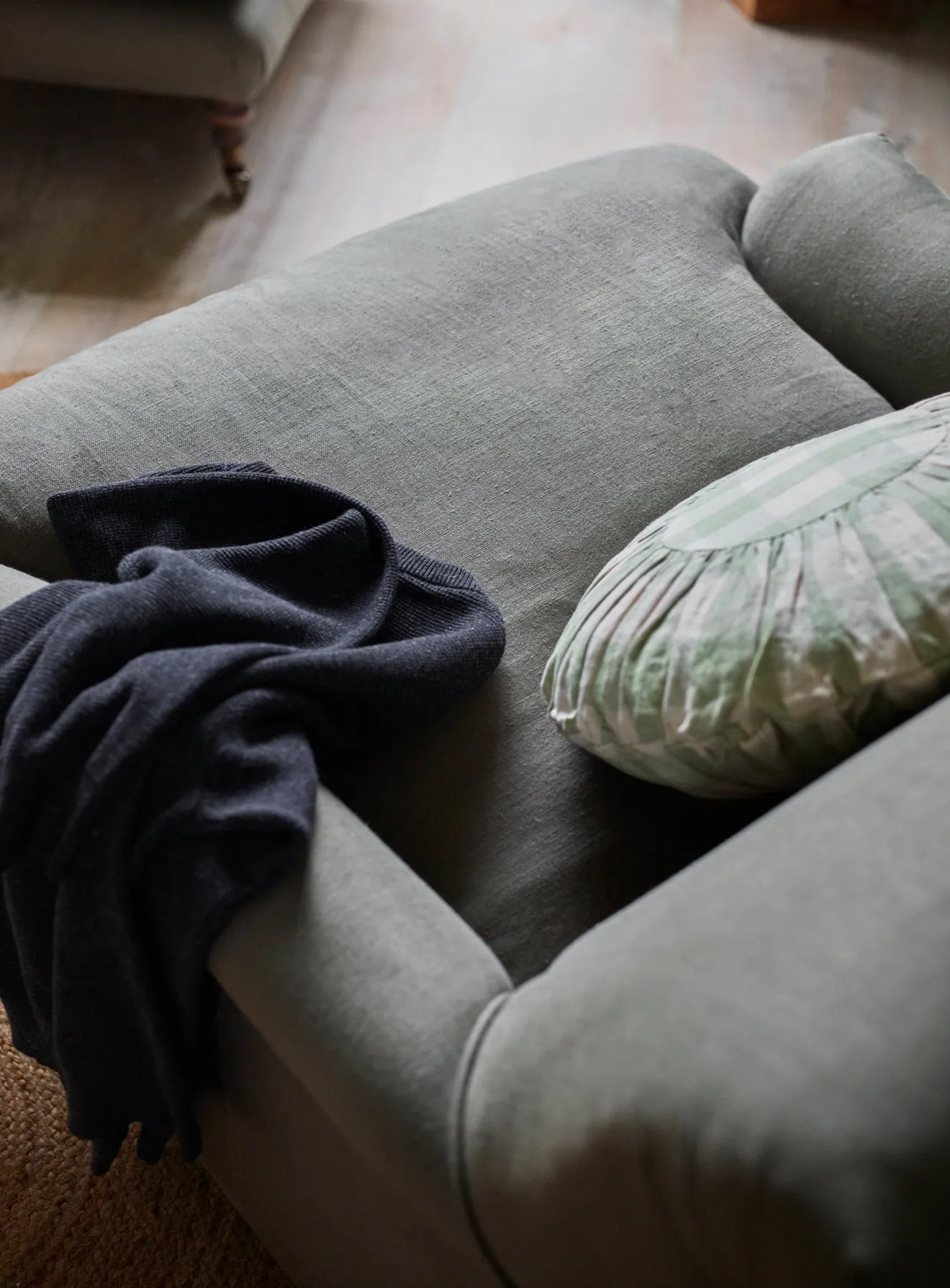 Remy Armchair, Rust Linen