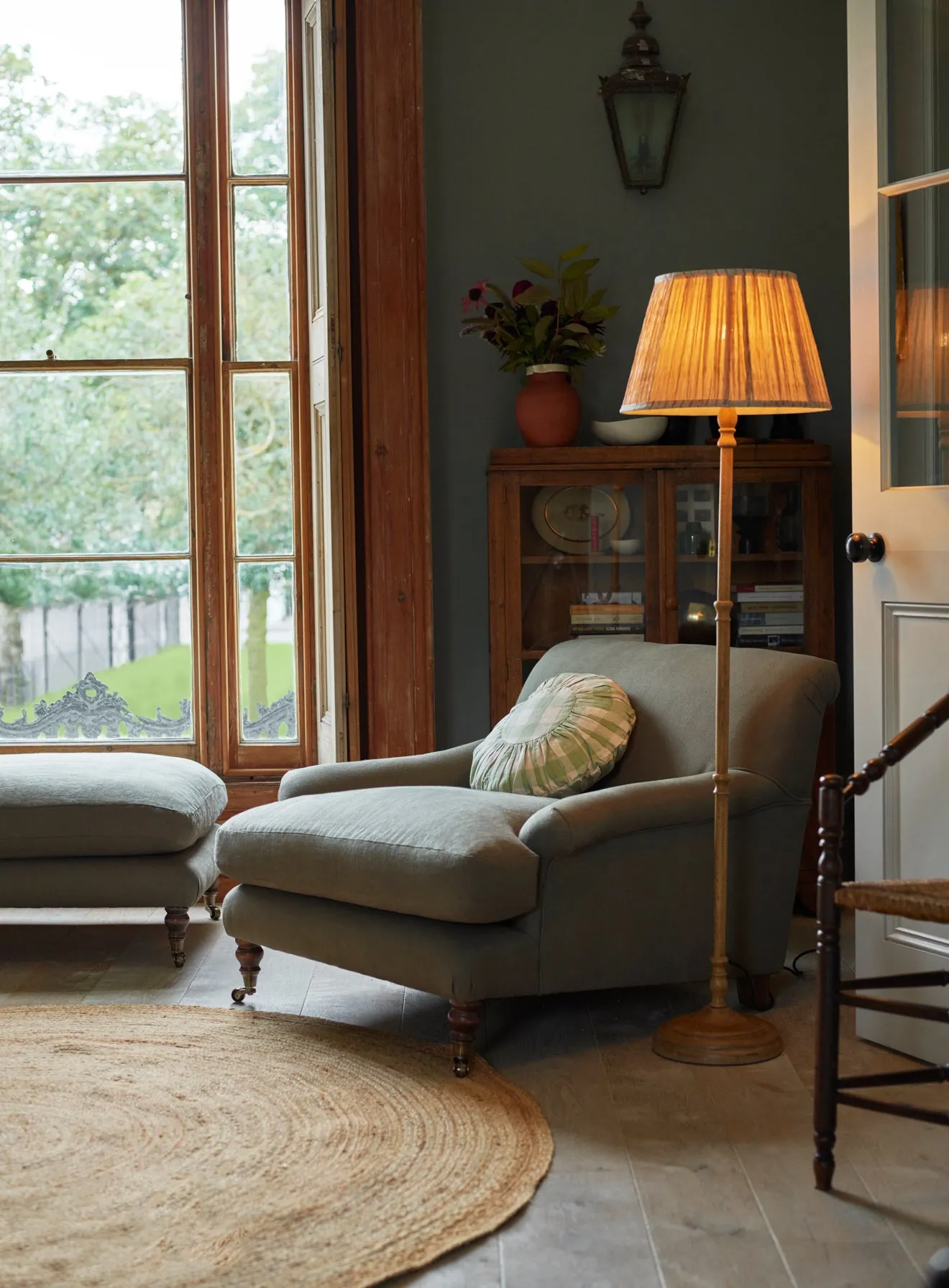 Remy Armchair, Rust Linen