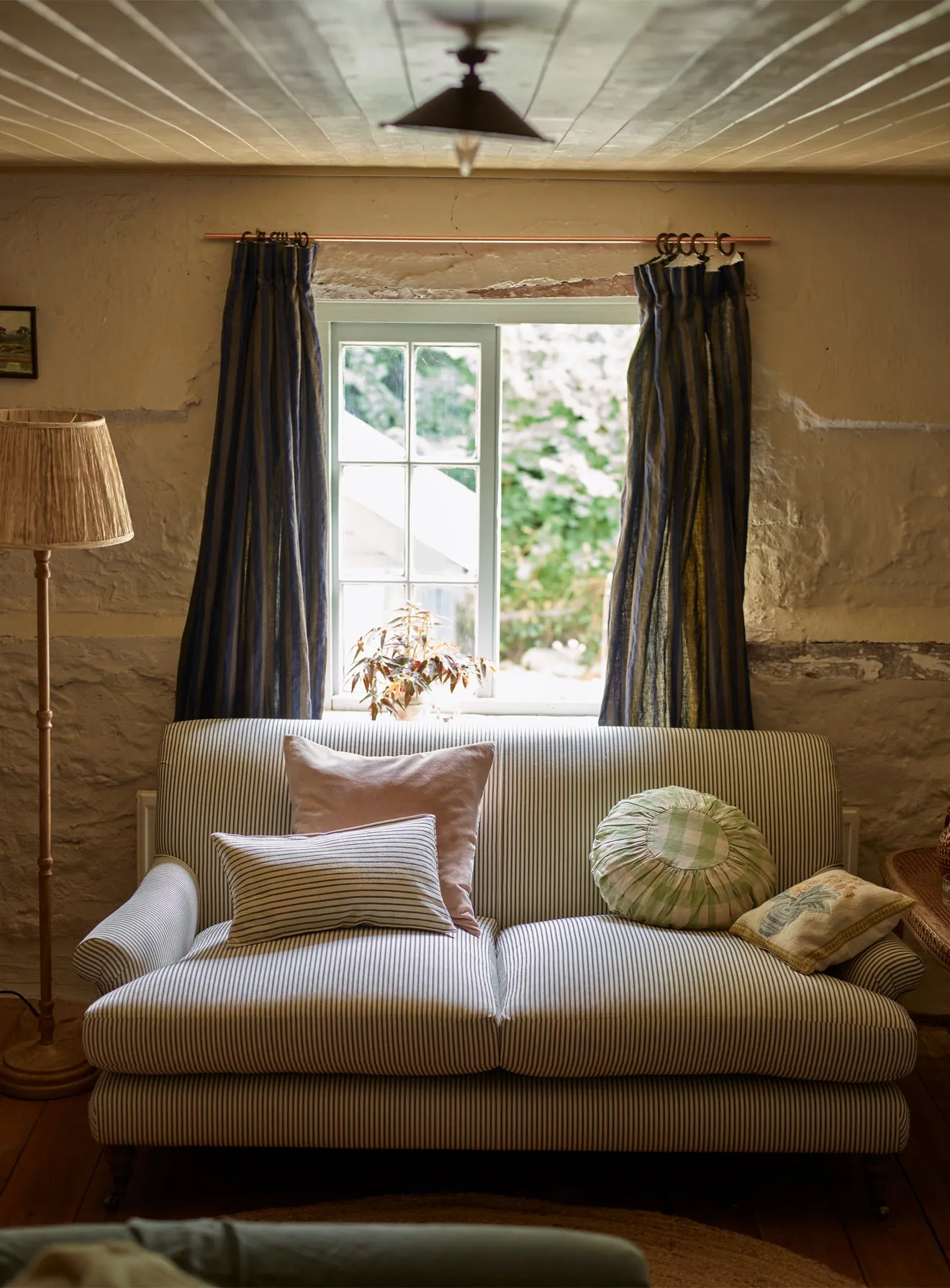 Remy Sofa, Two Seater, Olive Linen