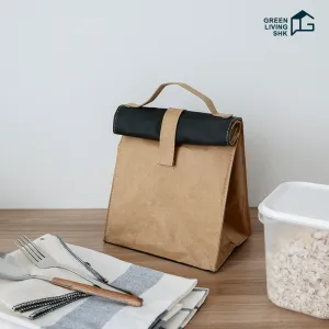 Reusable Brown Kraft Paper Lunch Bag