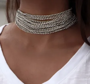 Rhinestone Crystal Choker