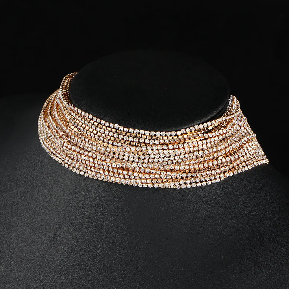 Rhinestone Crystal Choker