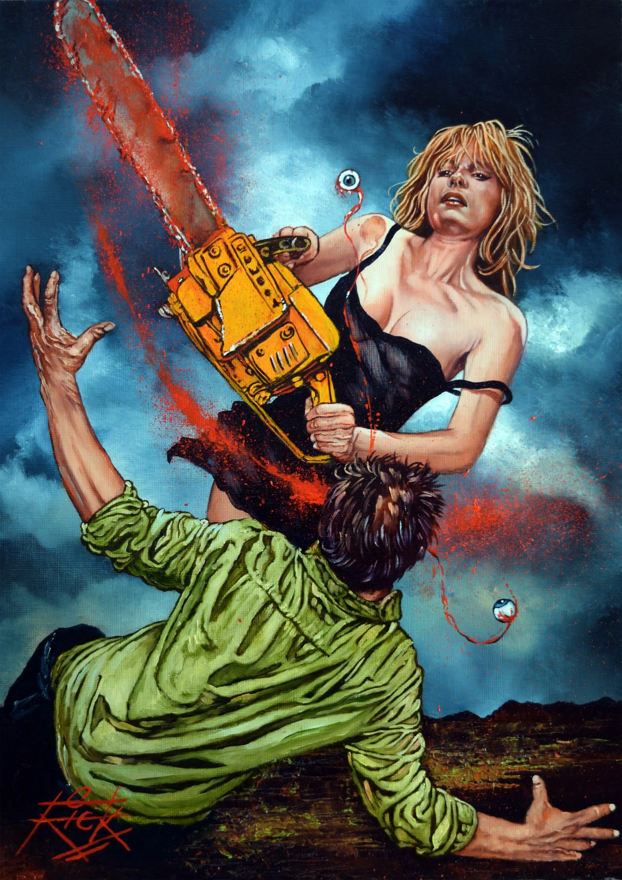 Rick Melton - Scream Queen - Classic Horror - Art Print