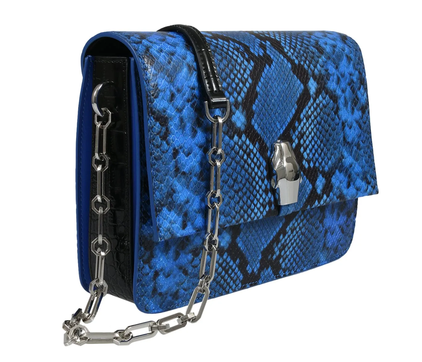 Roberto Cavalli HXLPG5 080 Blue Shoulder Bag