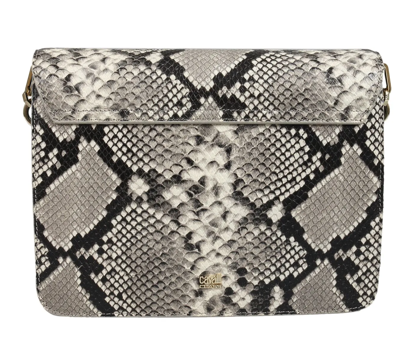 Roberto Cavalli HXLPG5 B01 Black/White Shoulder Bag