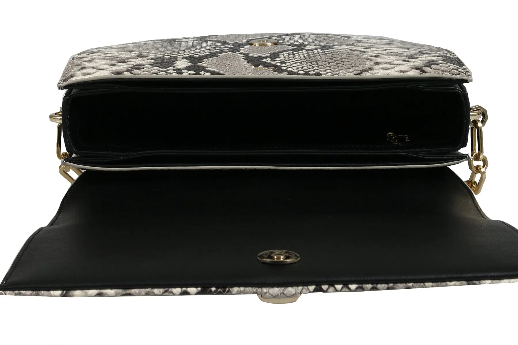 Roberto Cavalli HXLPG5 B01 Black/White Shoulder Bag