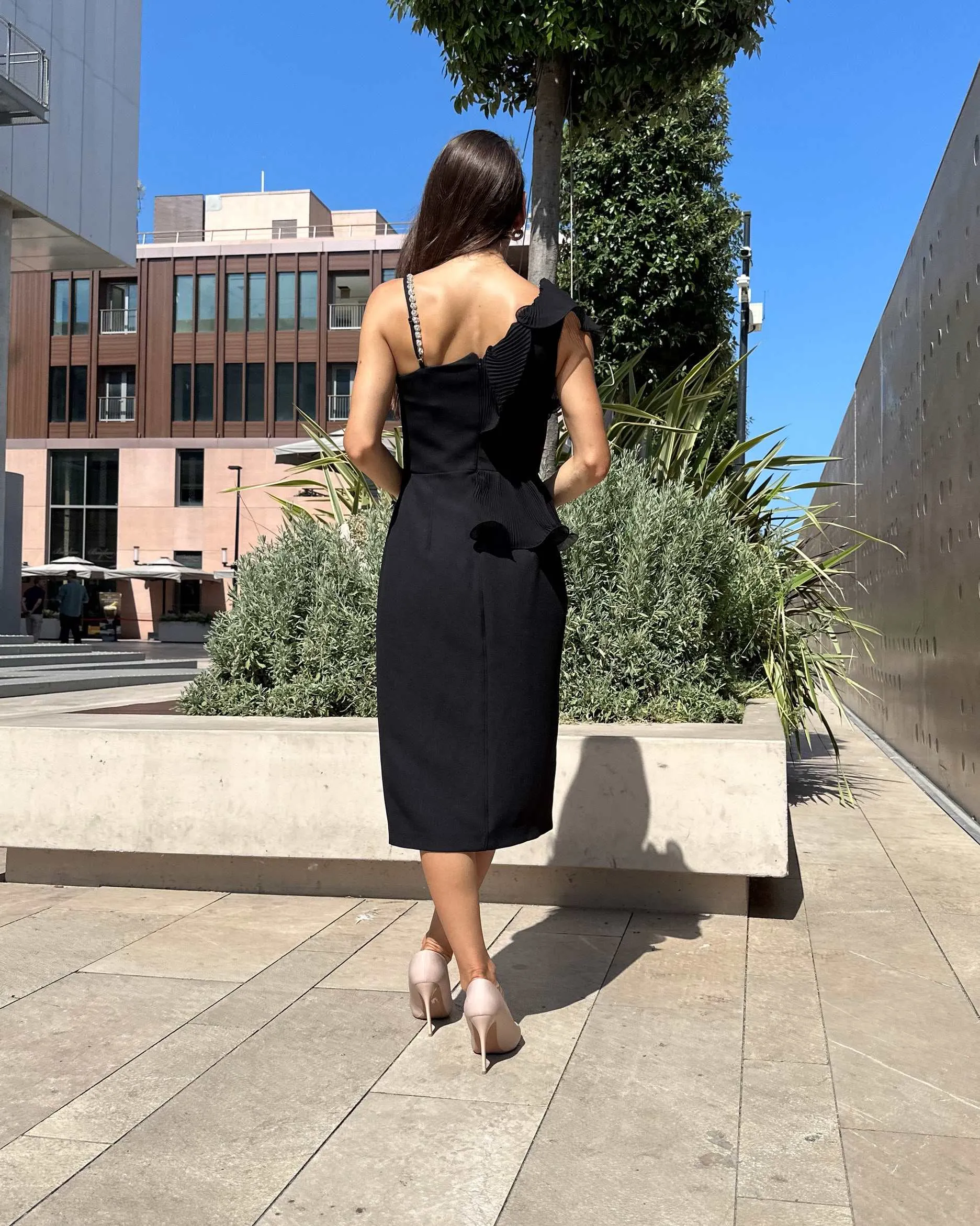 Rochie eleganta de seara cu slit