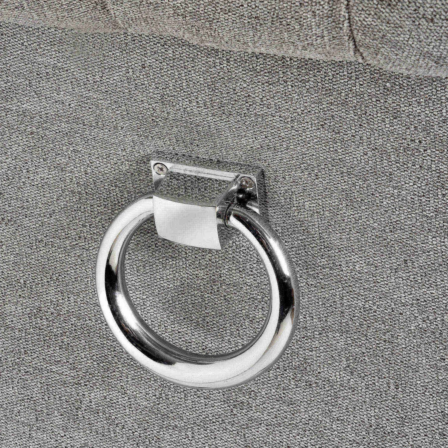 SALE Silver Roll Top Dining Chair With Ring Pull