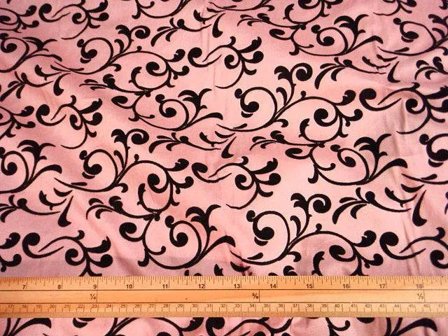 Scroll - Cotton Mix Flock