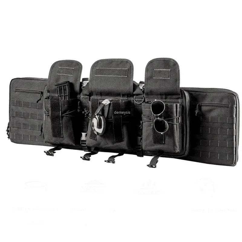 Shooting Gun Bags Durable Oxford Tactical Paintball Double Rifles Backpack Hunting Gun Accessories Protection Molle Bag