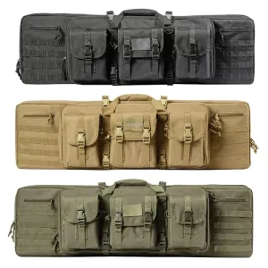 Shooting Gun Bags Durable Oxford Tactical Paintball Double Rifles Backpack Hunting Gun Accessories Protection Molle Bag