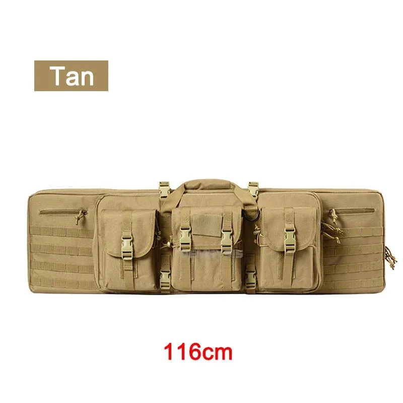 Shooting Gun Bags Durable Oxford Tactical Paintball Double Rifles Backpack Hunting Gun Accessories Protection Molle Bag