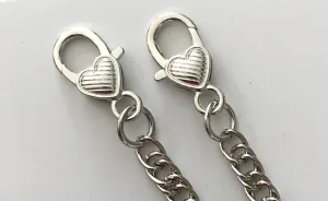 Silver Metal Purse Chain Handle Shoulder Crossbody Bag Replacement Strap Handbag