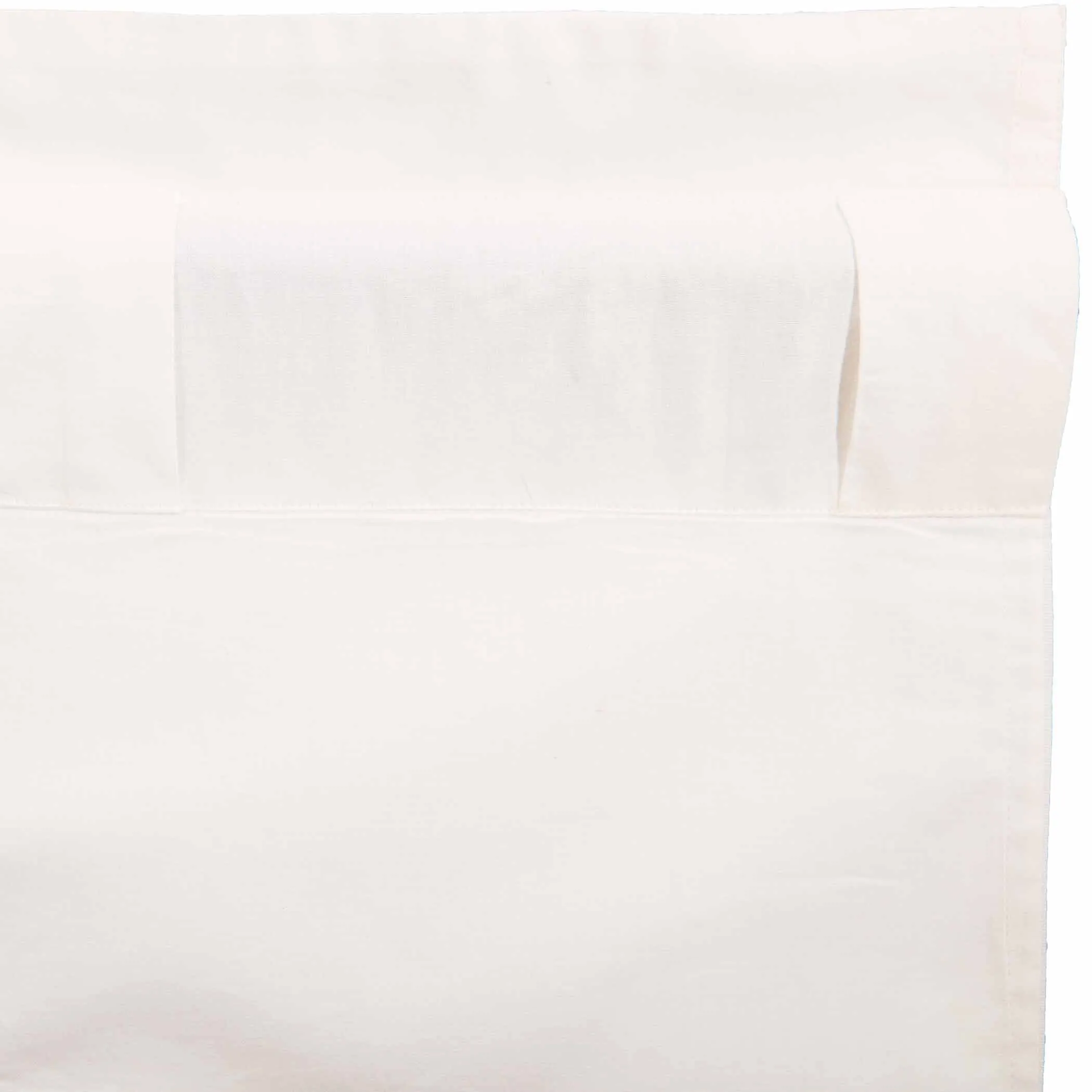 Simple Life Flax Antique White Ruffled Lined Panel Curtains 96"