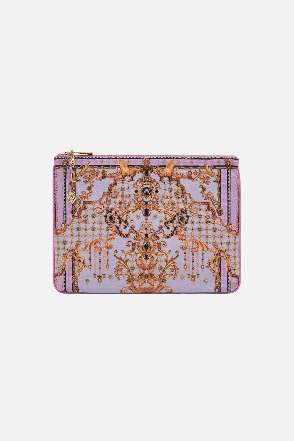SMALL CANVAS CLUTCH LAVENDER EVER AFTER