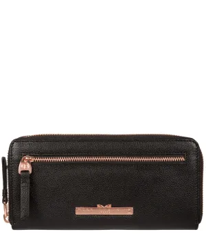 'Starling' Black Leather Purse