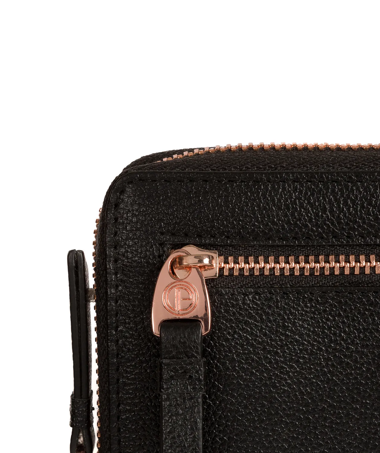 'Starling' Black Leather Purse