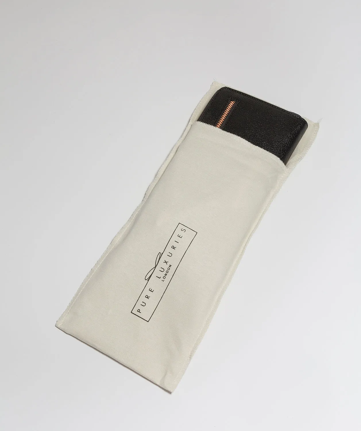 'Starling' Black Leather Purse