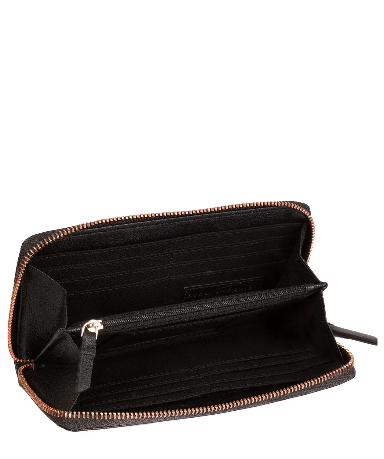 'Starling' Black Leather Purse