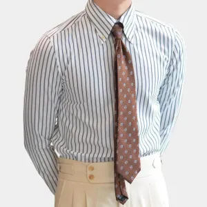 Striped Retro Shirt (Navy) - Cross & Crown