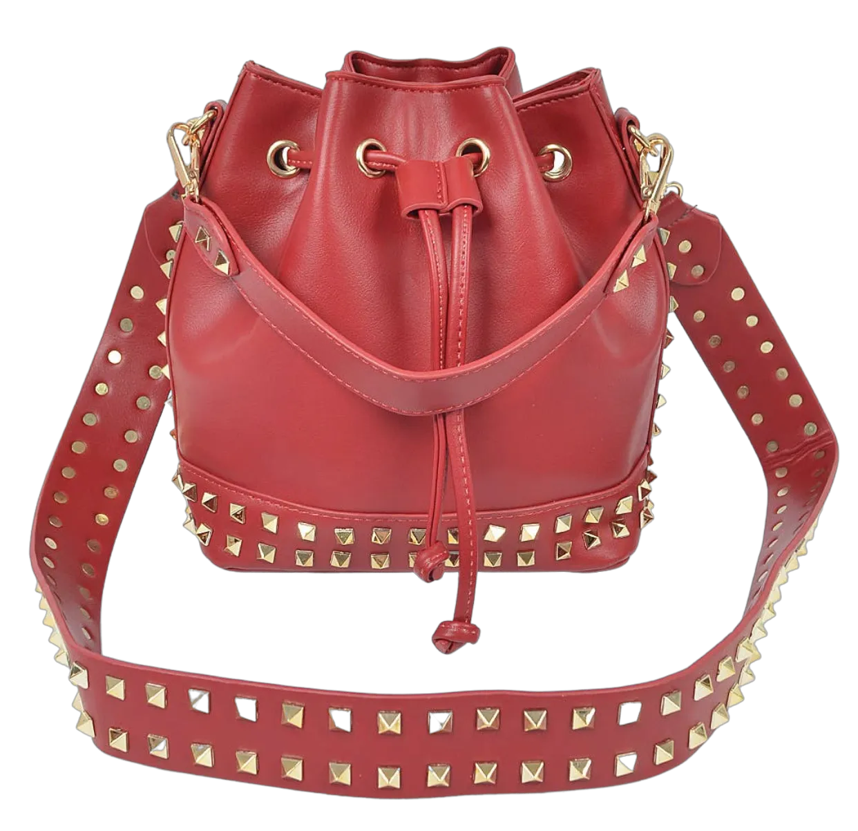 Studded Bucket Crossbody Bag