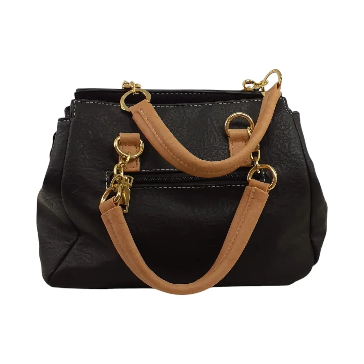 Studded Handbag with Black Dots