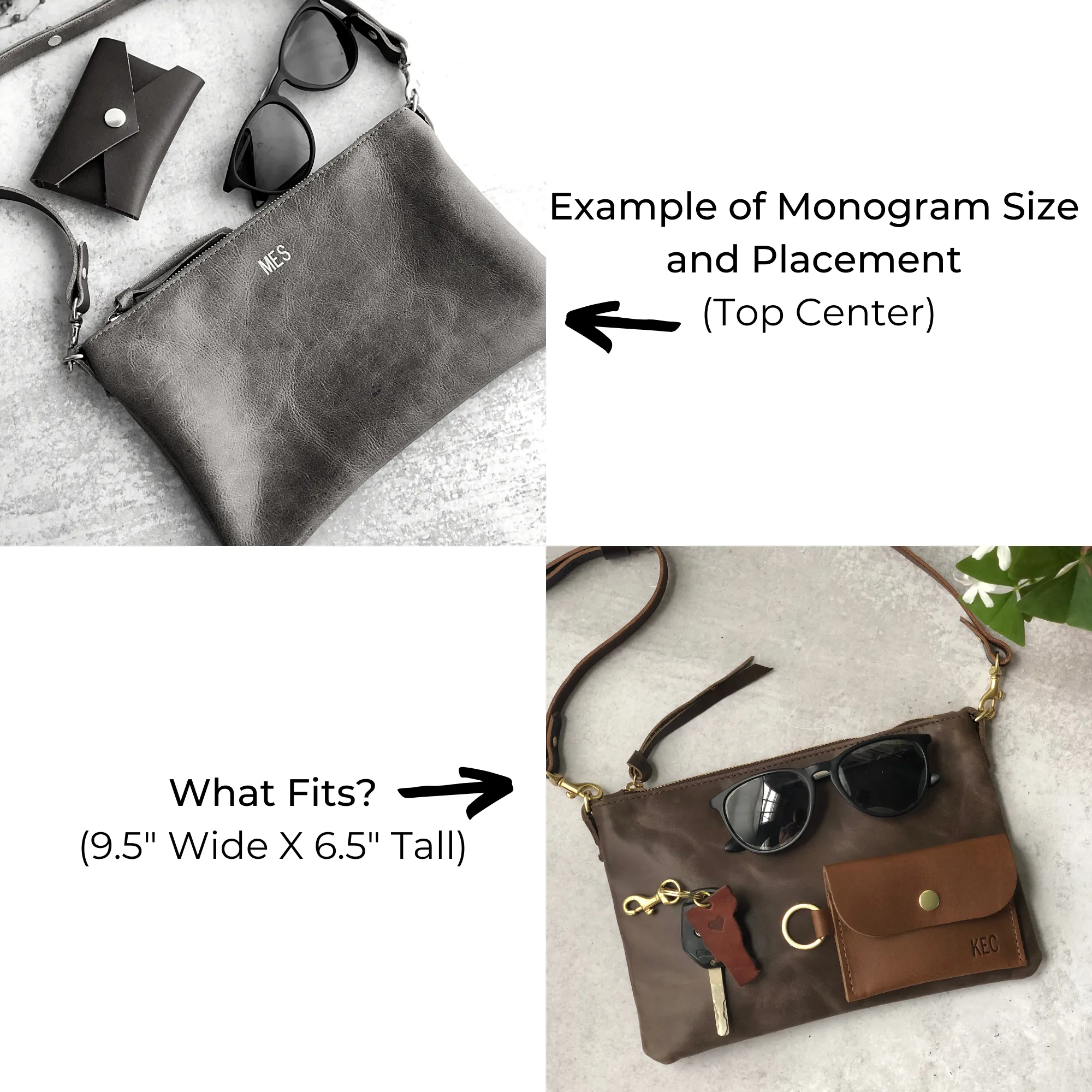 Summer Seconds Sale - Small Leather Crossbody Clutch Bag - Black Pebble No. 3