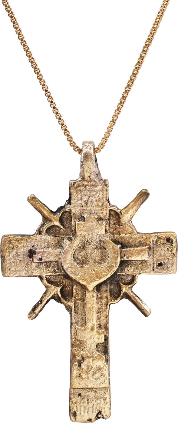 SUPERB EASTERN EUROPEAN CROSS NECKLACE, 17TH-18TH CENTURY