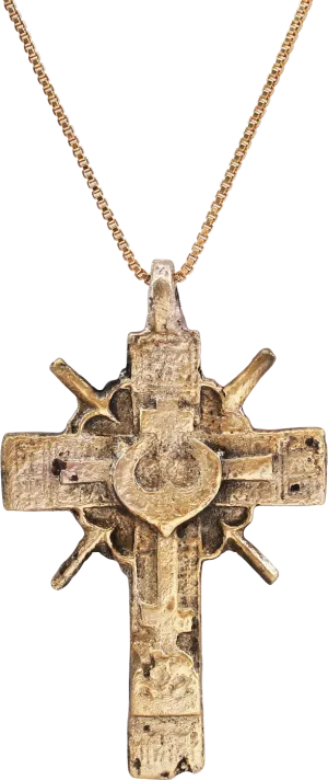 SUPERB EASTERN EUROPEAN CROSS NECKLACE, 17TH-18TH CENTURY