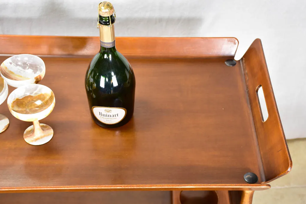 Superb wooden bar cart - 1960's
