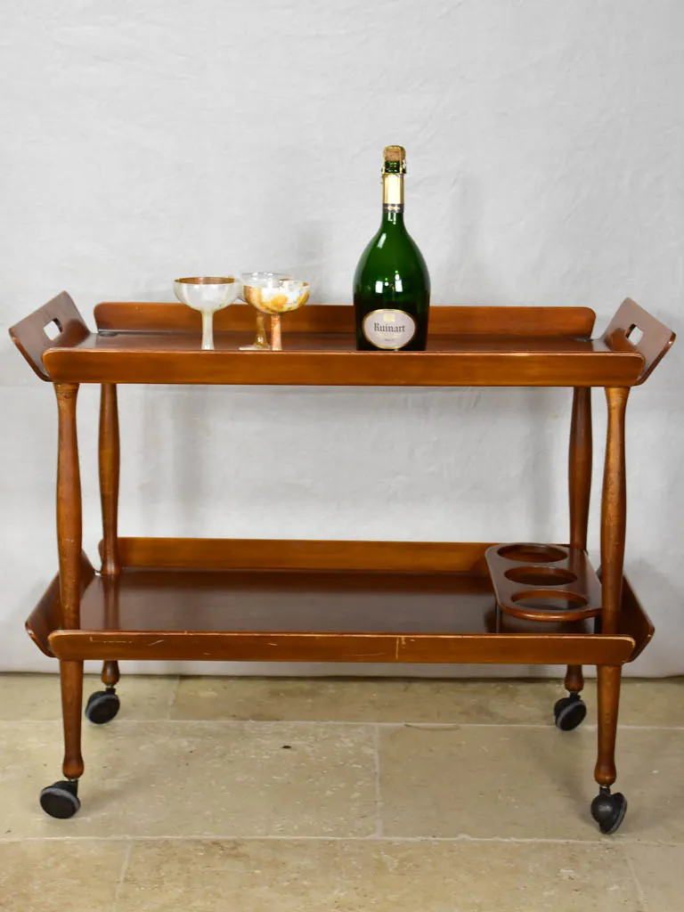 Superb wooden bar cart - 1960's