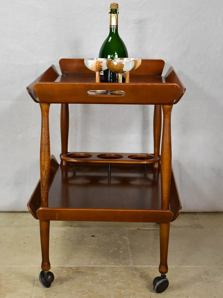 Superb wooden bar cart - 1960's