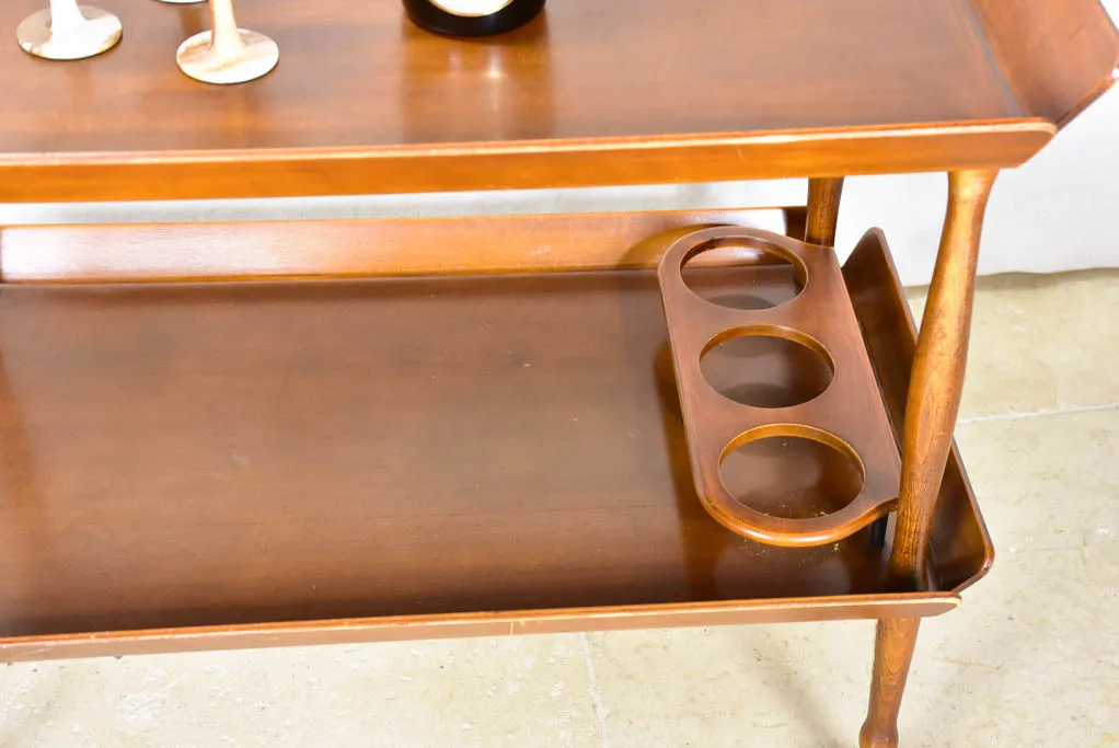 Superb wooden bar cart - 1960's