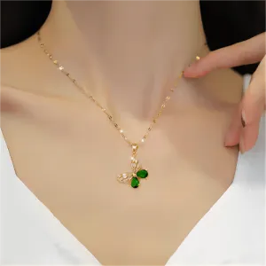 Sweet Colorful Butterfly Pendant Necklace