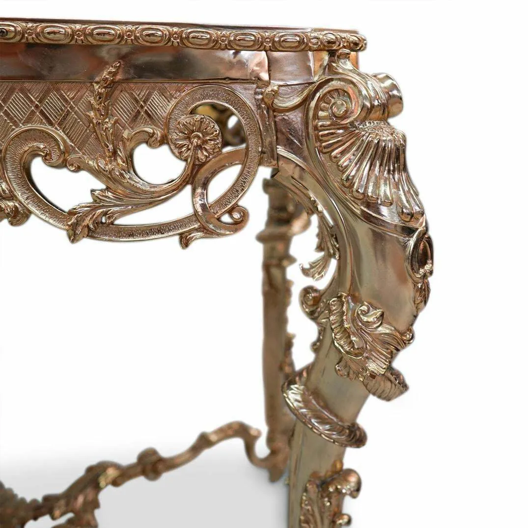 Table, Malachite and Gilt, Green, Imperial Style, Acanthus Leaf. Very Ornate!