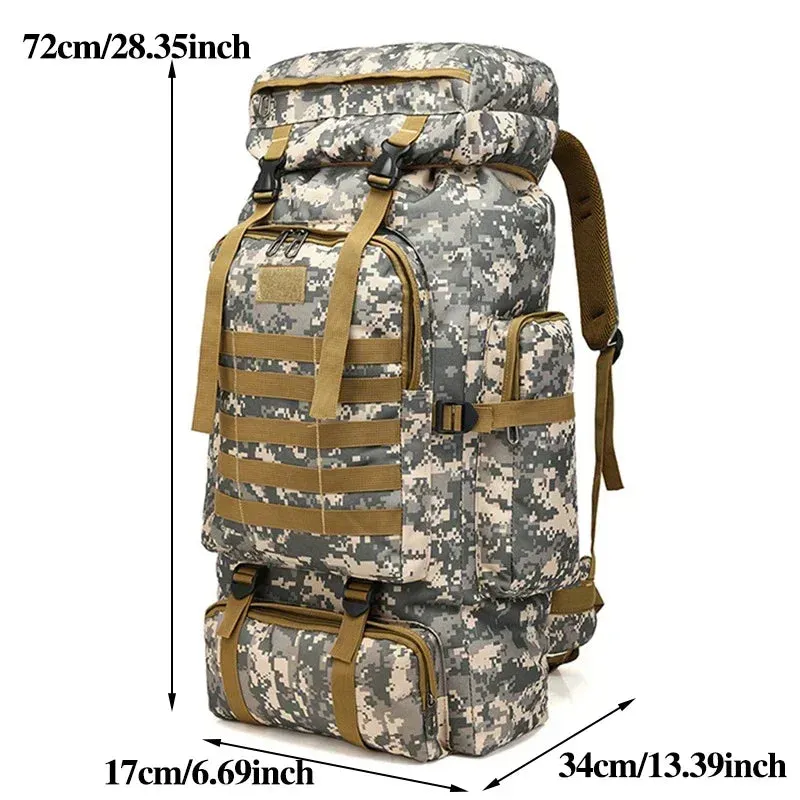Tactical Backpacks Large Backpack Outdoors Hiking Camping TravelBags Sports Molle Hunt