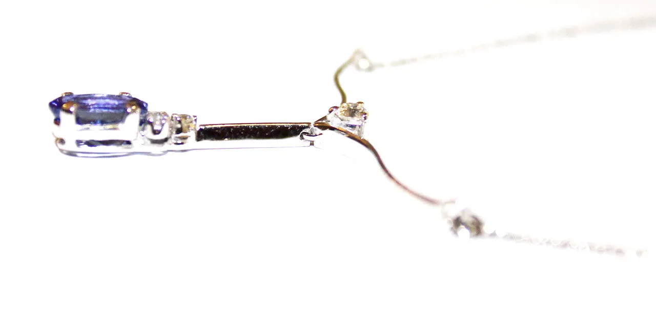 Tanzanite & Diamond Delicate Necklace AD No.0640