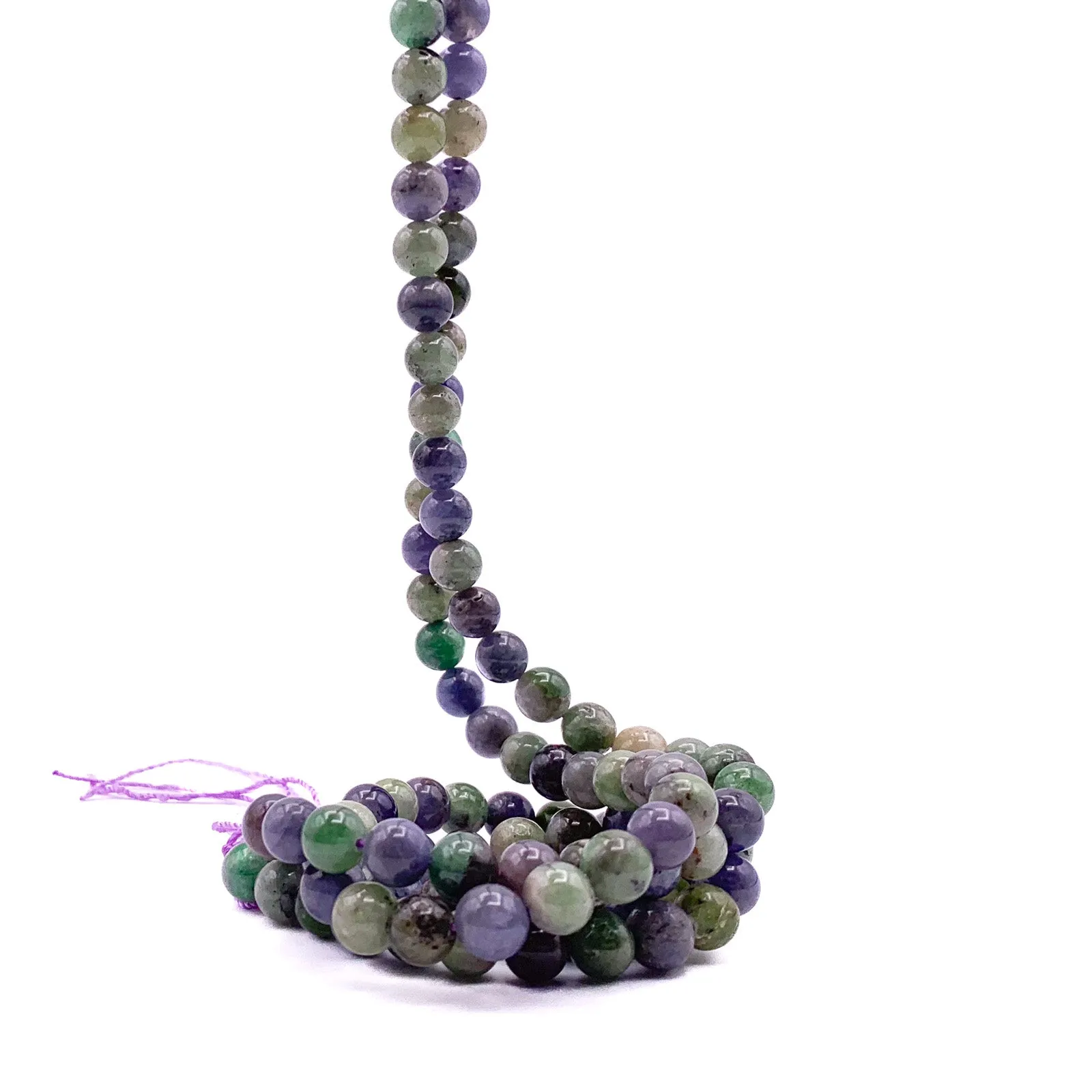 Tanzanite Mix 8mm Smooth Rounds Bead Strand