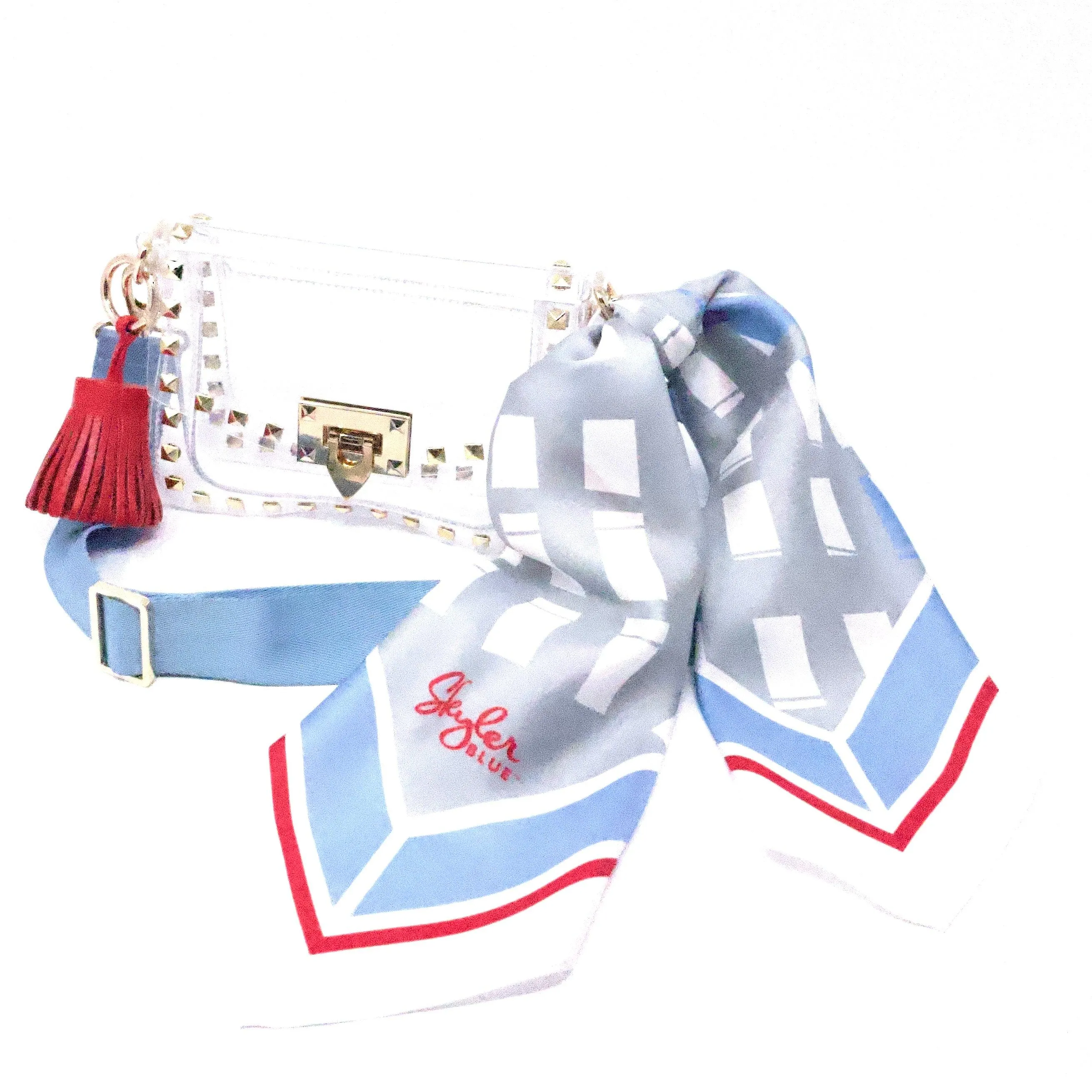 The Dome-Luv Ya Clear Small Studded Bag