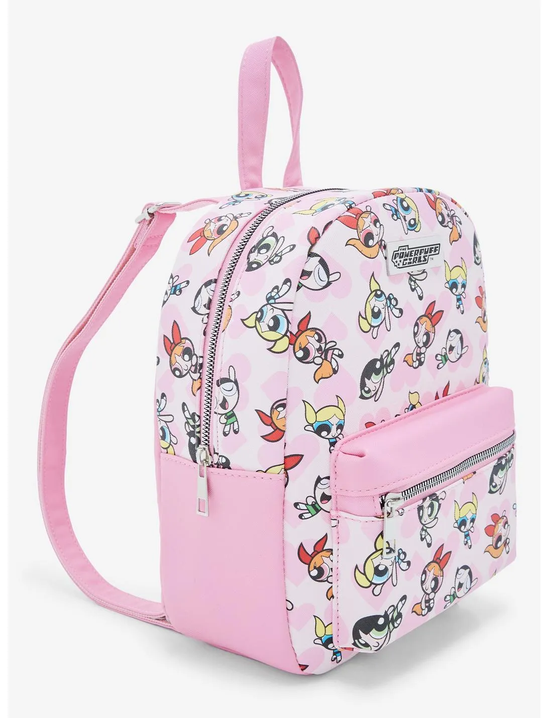 The Powerpuff Girls Mini Backpack Pink Hearts AOP Bioworld