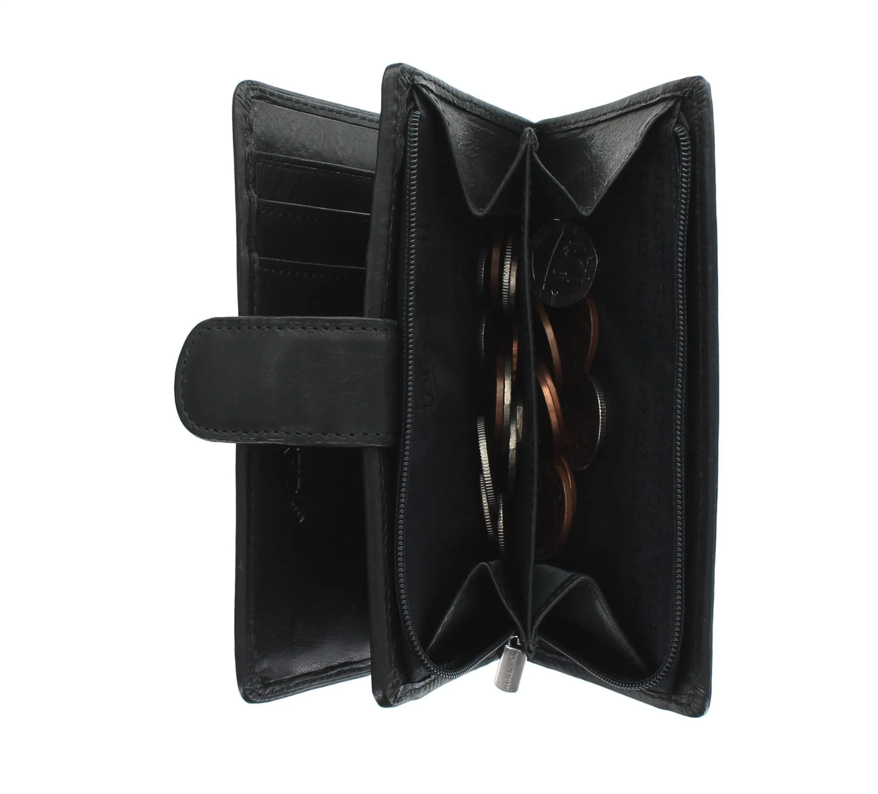 Tony Perotti Full Grain Leather Purse With Tab Closure - RFID Protected 1009_1